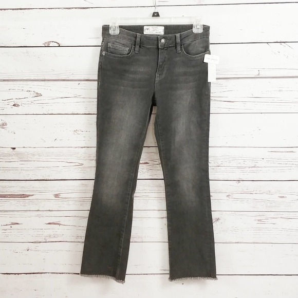 Free People black raw hem jeans size 25 nwt - Picture 1 of 6